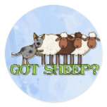 got sheep round sticker