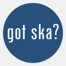 got ska? round stickers