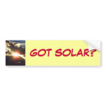 GOT SOLAR? bumpersticker