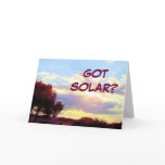 GOT SOLAR card