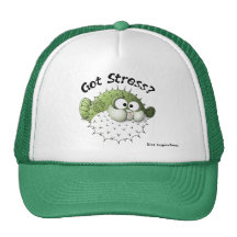 Got Stress? Puffer Fish Trucker Hats