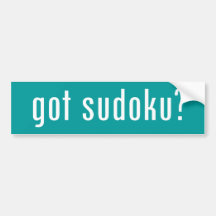 got sudoku? bumper sticker