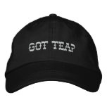 GOT TEA? embroidered hats
