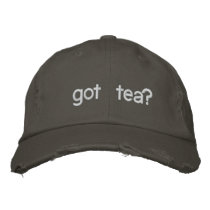 got tea? embroidered hats
