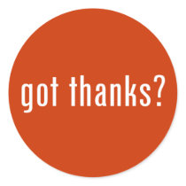 got thanks? sticker