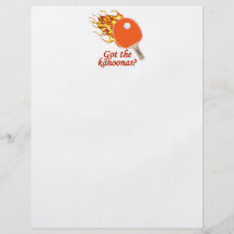 Got The Kahoonas Flaming Ping Pong Custom Flyer