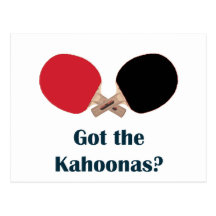 Got the Kahoonas Table Tennis Postcard