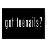 Got toenails? greeting cards