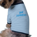 got tweets? pet clothing