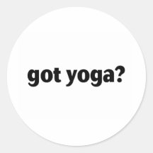 got yoga stickers