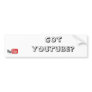Got YouTube bumper stickers!