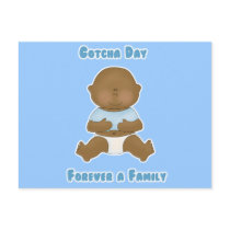 Gotcha Day Forever a Family boy Postcard