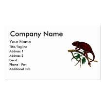 Goth Chameleon Business Cards