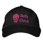 Goth Chick embroidered hats