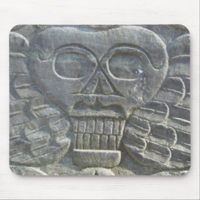 Goth Death's Head Mousepad by alyciakeating