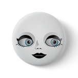 Goth Doll Face buttons