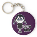 Goth Emo Girl keychains