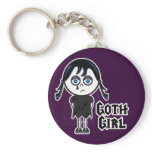 Goth Emo Girl keychains