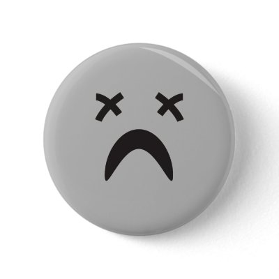 goth emo smiley face buttons by littlethings