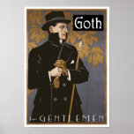 "GOTH FOR GENTLEMEN" Poster