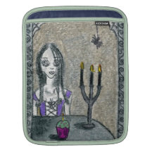 Goth Girl Birthday iPad Sleeve