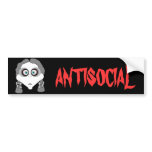 Goth Girl Bumper Sticker bumper stickers
