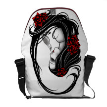 Goth Girl Messenger Bags