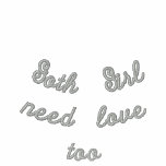 Goth Girl need love too embroidered shirts