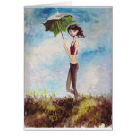 Goth Girl with Parasol cards