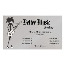 Goth Guitarist Business Card
