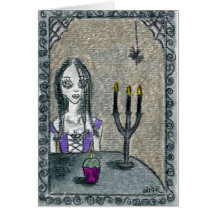 Goth Halloween Greeting Cards