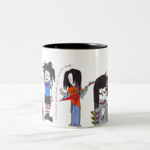Goth kids coffee mugs