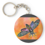 Goth Moth keychain
