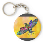 Goth Moth keychain
