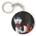 goth pierced girl keychains