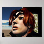 Goth Queen Face Pose 3 posters