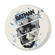 Gotham City Batman Skull Collage Magnets
