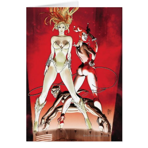 Gotham City Sirens Cv1.2nd Greeting Cards