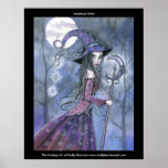 Gothic Amethyst Witch Poster by Molly Harrison
