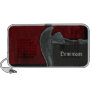 Gothic Angel on Red Velvet Pattern Travelling Speakers
