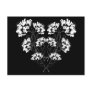 Gothic Art Nouveau Flower Heart Post Card