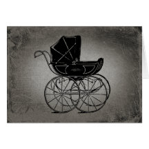 Gothic Baby Carriage Greeting Card