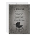 Gothic Baby Carriage invitations