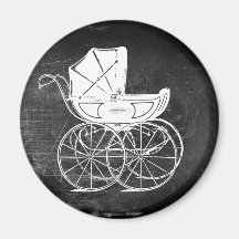 Gothic Baby Carriage Magnet