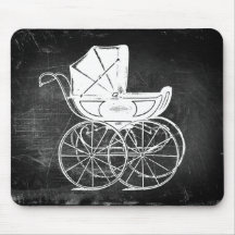 Gothic Baby Carriage Mousepads