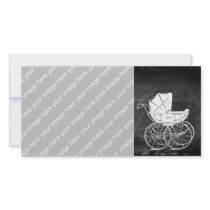 Gothic Baby Carriage Personalized Photo Card