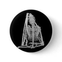 Gothic Bat Skeleton Pinback Buttons