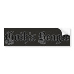 Gothic Beagle Bumper Sticker bumper stickers