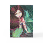 Gothic Big Eye Mermaid Greeting Card Notecard