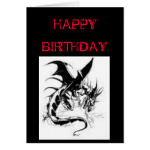 GOTHIC BIRTHDAY CARD